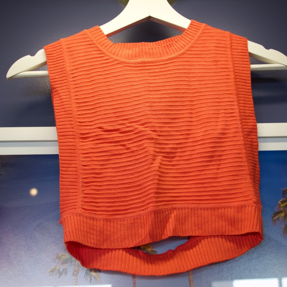 Tangerine Crop top